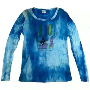 Patisserie Vintage 1970’s French Art Nylon Tie Dye Long Sleeve